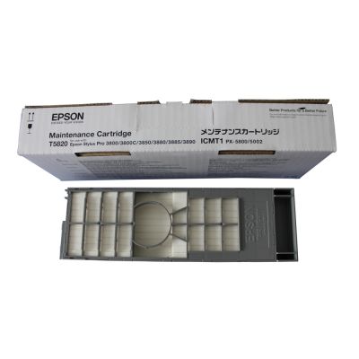 กล่องซับหมึก   T582000    สำหรับเครื่องพิมพ์      Epson Stylus Pro 3880  ฯลฯ   ---  Genuine Epson Stylus Pro 3880 Maintenance Cartridge T582000