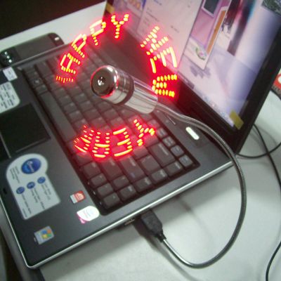USB LED Message Fan--138-11
