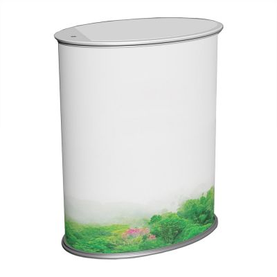 เคาน์เตอร์หรือโต๊ะชงชิม รูปทรงวงรี(Oval Shape Portable Trade Show Counter)