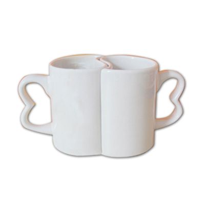 แก้วคู่รัก เซรามิก ,11 ออนซ์ สำหรับพิมพ์  Sublimation (11OZ Ceramic Sublimation Lovers Mug)