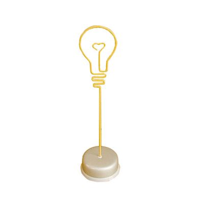 อุปกรณ์  ยึดหนีบ กระดาษโน๊ต รูปทรง หลอดไฟ---Light bulb shaped memo clip holders