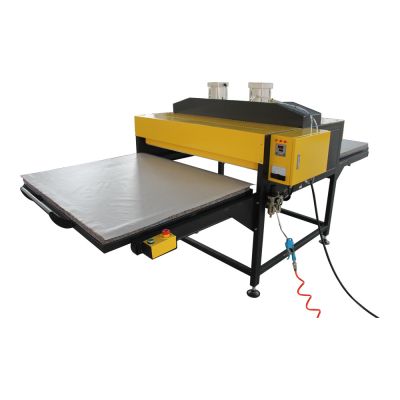 เครื่องถ่ายโอนความร้อนแบบหน้ากว้าง 39" x 78" Auto Pneumatic Double Working Table Large Format Heat Press Machine with Pull-out Style