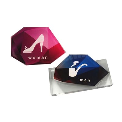 ป้ายห้องน้ำชาย,หญิง ,วัสดุอะคริลิค --- Male, Female, Restroom Signs, Toilet Signs, Acrylic