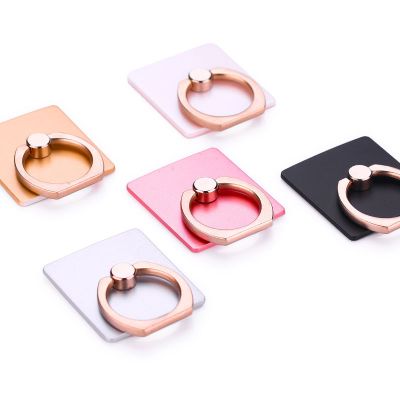 ที่ยึดโทรศัพท์มือถือกันร่วง  แบบวงแหวน  ---  Creative Hand Ring Holder (Black)