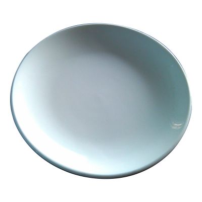 จาน เซรามิค ,สีขาว  ,ขนาด 6 นิ้ว สำหรับ  กระบวนการพิมพ์  ซับบลิเมชั่น  --- 6" Blank Sublimation White Moon Plate Full Printing Ceramic Plate