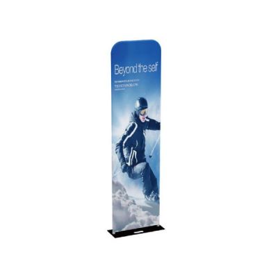 2ft x 7.5ft 32mm Aluminum Tube Exhibition Booth Tension Fabric Display (Graphic Included / Double Sided)