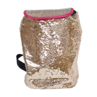 กระเป๋าเป้เมจิกเลื่อมแบบกลับด้านได้สำหรับซับลิเมชั่น---Blank Reversible Sequin Magic Backpack for Sublimation