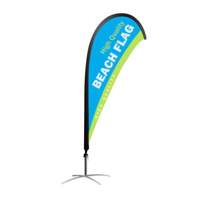 แบนเนอร์หยดน้ำตา 2.8 ม. พร้อม ฐานกากบาท---2.8m Teardrop Banner with Cross Base