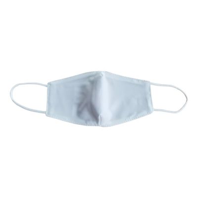 50pcs White Sublimation Blank Washable Subpure Silk Face Mouth Mask