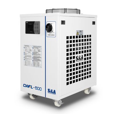 S&A CWFL-500AN Dual Temperature Water Chillers for Cooling 500W Fiber Laser, AC 1P 220V, 50Hz