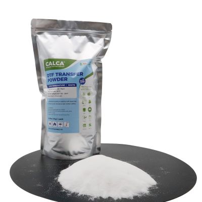 CALCA TPU DTF Transfer Powder(44lbs, 20kg, Fine,Low Temperature, White)