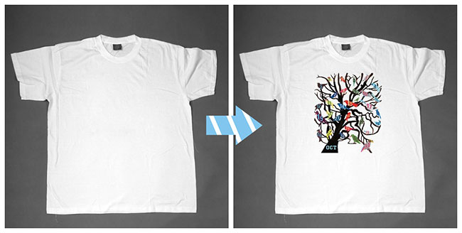 Plain White Sublimation Blank Polyester T-Shirt with Whole Colorful for Children Sublimation effect
