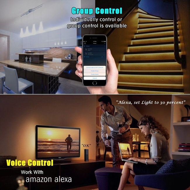Mini Wifi LED RGB/RGBW Controller DC5-28V for 5050/3528 Strip Light Phone IOS/Android App