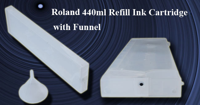 Generic Roland 440ml Refill Ink Cartridge with Funnel