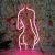 Lady Back LED Neon Sign Lamp Art Decorative Lamp(Pink)