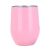 12oz Double Wall Stainless Steel Insulated Eggshell Cup Wine Tumbler with Lid