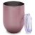 2PCS 12oz Rose Gold Stainless Steel Red Wine Tumbler Mugs with Sublimation Coating and Direct Drinking Lid