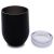 25PCS 12oz Black Stainless Steel Red Wine Tumbler Mugs with Sublimation Coating and Direct Drinking Lid