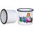 12oz Sublimation White Enamel Mug with Black Rim