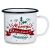 12oz Sublimation White Enamel Mug with Black Rim