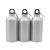 CALCA 60 Pack 17oz Sublimation Silver Aluminum Sport Bottle Blanks, Portable Narrow Mouth Bottle with Handle and Leak-Proof Lid