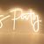 CALCA LED Neon Sign Let´s Party Integrative Sign Size- 23X10inches