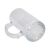 CALCA 24 Pack 16oz Clear Sublimation Glass Mugs Blanks Bulk Mugs with Thick Matarial