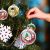 CALCA 100  PCS 3.74" x 2.95"x 1.97" Christmas Ornaments Clear Christmas Glass Balls Decorative Christmas Tree Ornaments Holiday Party