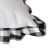 CALCA Pack of 10 17.72"  X 17.72" Sublimation Blank Short Plush Pillowcases with Plaid Ruffle Trim