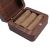 12PCS Square Wooden Blank Ring Box with Magnetic Retro Jewelry Wooden Storage Box For Couples Wooden Ring Box Jewelry Case Gifts
