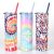20oz Taperless Sublimation Blank Skinny Tumbler Stainless Steel Insulated Water Bottle Double Wall Vacuum Travel Cup With Sealed Lid and Straw (White)