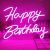 Happy Birthday Integrative Neon Sign for Birthday Party Decoration USB, Size 42x30cm