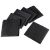 96 PCS Square Slate Drink Coasters, 4 Inch Black Stone Coasters Bulk Cup Coaster Set with Anti-Scratch Bottom for Bar Kitchen Home Apartment